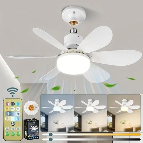 Ventilateur de plafond - YYV - 40W - 6 pales - 3 vitesses - Douille E27 - 52 cm (1/4)