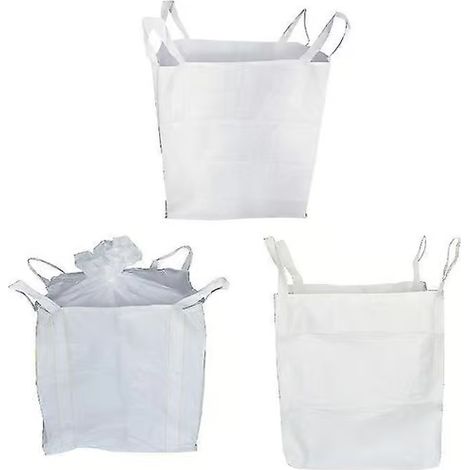 Big Bag conteneur 100 x 100 x 100 cm, grand format robuste, 150 g, avec 4 anses de levage, lot de 2