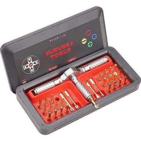 Jeu de tournevis à cliquet compact et portable pour les travaux domestiques et quotidiens (1/5)