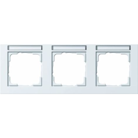 Cornice interruttore Gira 109329 senza viti termoplastica 3 moduli