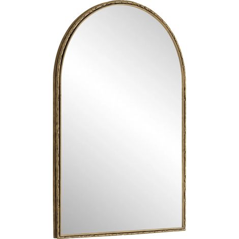 Miroir mural en arc doré pour salle de bain, coiffeuse et décoration intérieure (1/5)