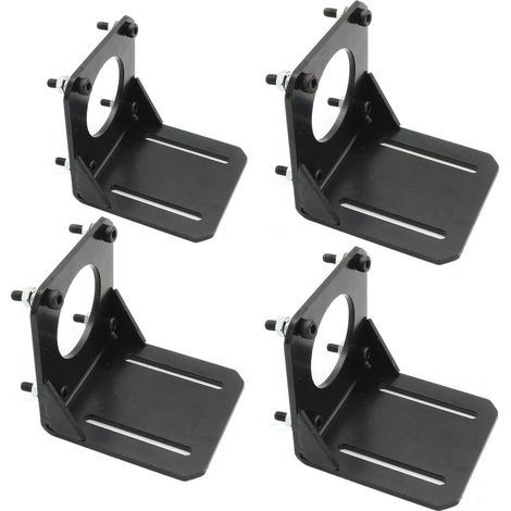 Nema 23 Set di 4 supporti piatti per motori passo-passo 57L con viti in alluminio/acciaio, NEMA 23 (4 pezzi)