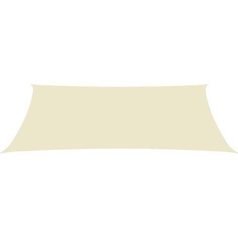 Voile d'ombrage, Protection Solaire, pour Jardin Terrasse Extérieur, Tissu Oxford rectangulaire 4x7 m Crème OIB7362E (1/5)