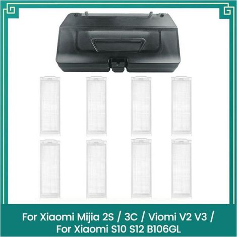 Boîtier à Poussière et Filtre 2 en 1 pour Réservoir D'Eau pour Xiaomi Mijia 2S 3C pour Viomi V2 V3 pour Xiaomi S10 S12 Pièce de (1/4)
