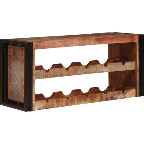 Étagère à vin Marron 100 x 45 x 33 cm Bois récupéré massif (1/5)