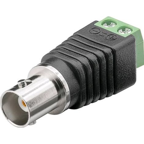 Goobay Adattatore Terminal Block 2-pin a BNC femmina