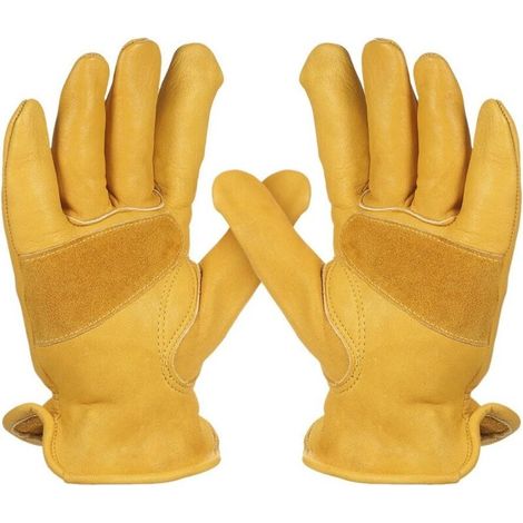 Gants de jardinage en vachette pour homme pour creuser et planter Gants de protection antidérapants résistants-M-Fei Yu (1/5)