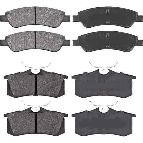 KIT PASTIGLIE FRENO ANTERIORI E POSTERIORI compatibile con CITROEN C3 II (SC) / PASTIGLIE FRENANTI AUTO OEM FDB4288,FDB1083 FDB4260 / SOSTITUZIONE DIRETTA / BASSA POLVERE / SILENZIOSO