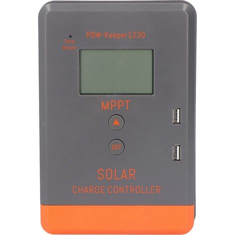 Contrôleur de charge MPPT, Contrôleur de charge solaire à écran LCD 30A 12V 24V avec rétro-éclairage, protection multiple, décharge PV 8-32V Chargeur de panneau solaire (1/5)