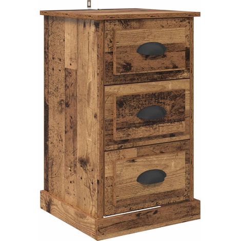 Maison Exclusive - Nachttisch Altholz 39 x 39 x 67,5 cm Holzwerks