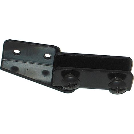 Cerniere per ante in vetro - nero - 2 pz.