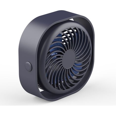 Mini ventilador de escritorio portátil recargable por USB, pequeño ventilador de verano para la oficina o el hogar, tres velocidades ajustables. (1/5)