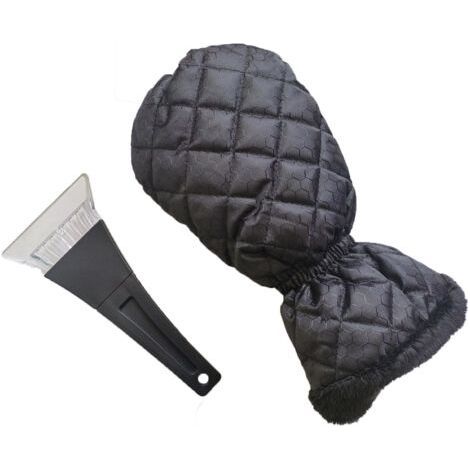 Ice Scraper with Gloves for Cars, SUVs and Vans, Heavy Duty Deicing Scraper for Windshield and Window Defrosting in Winter