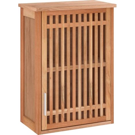 Armoire murale - Meuble haut de salle de bain 42x23x60cm Bois massif de noyer fr2862 - Maison La Vie (1/5)
