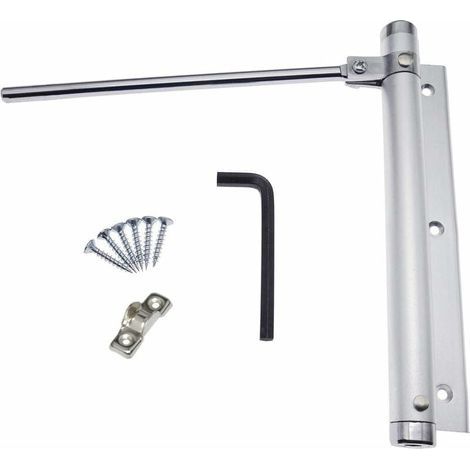 Ferme-Porte à Ressort en Alliage d'aluminium de Porte Closers réglable Monté en surface Dispositif de fermeture automatique 45kg (1 pièce) (1/4)
