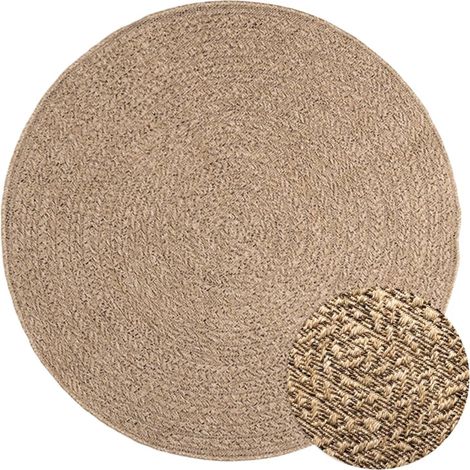 Tapis de salon, Paillasson, Tapis Chambre Moderne 120 cm aspect jute intérieur et extérieur MKS17388 (1/5)