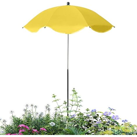 Parasol de jardin pour plantes - Parasols anti-UV UPF50+ : abri pliable, réutilisable et portable pour plantes en pot dans le jardin et sur la pelouse (1/5)