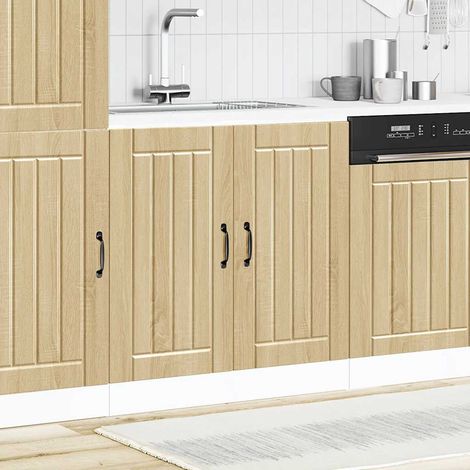 vidaXL Mueble bajo fregadero Lucca madera contrachapada roble sonoma (1/5)
