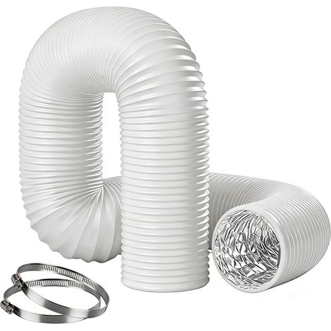 Tuyau Climatiseur Mobile 100MM Longueur 2.5M Tuyau en PVC Aluminium (1/5)