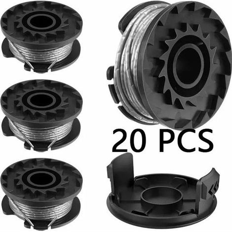 20 pcs Bobine Fil Pour BOSCH EasyGrassCut 18 23 26 Art 23 26 Coupe Bordure Pièces de Rechange (BOSCH F016800569 / F16800385)