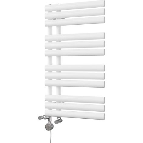 Percival - White Dual Fuel Towel Rail H884mm x W500mm Thermostatic (1/3)