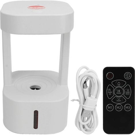 Humidificateur ultrasonique silencieux 580 ml avec brume froide anti-gouttelettes et lumière LED 7 couleurs pour chambre & bureau (1/5)