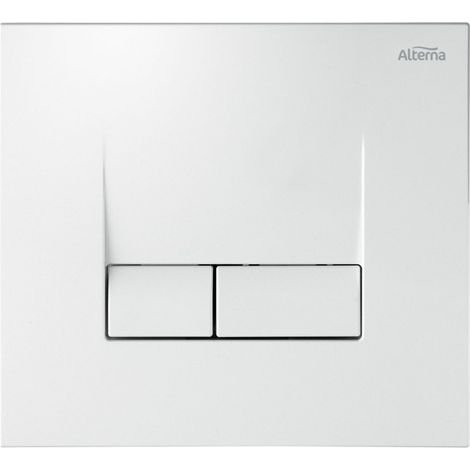 plaque de commande - pour bati-support alterna primeo 2 - blanc - alterna 4743652