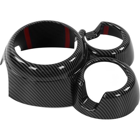 Garniture de porte-gobelet de levier de vitesse style fibre de carbone pour Honda Cooper à hayon F55 F56 F57 2014-2021 (1/5)