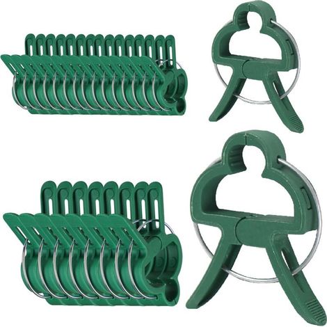 Plant Holder,Plant Clips for Climbing Plants,Plant Connector Tool for Stabilization,60 Pack Plant Clips(30 Large Clips and 30 Small Clips) (1/5)