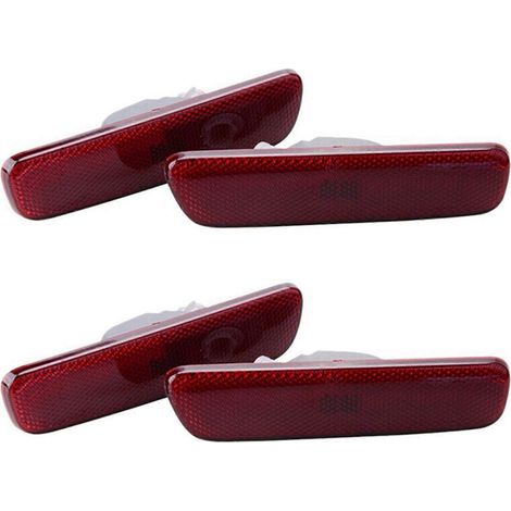 4 réflecteurs de pare-chocs arrière à LED rouges avec clignotants latéraux pour LEXUS RX300 1999-2003 et IS300 2001-2005 (références : 8175048010 et 8176048010)
