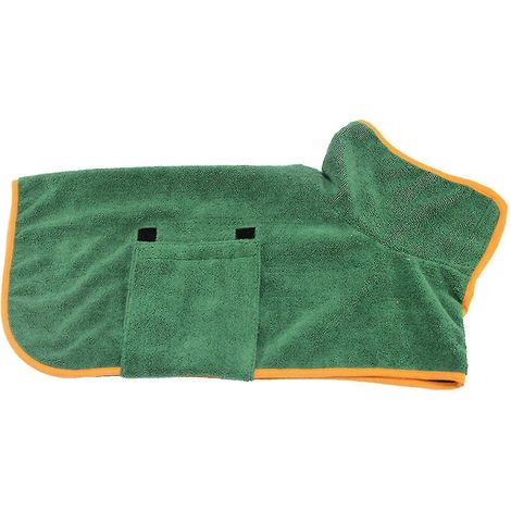 Peignoir de bain pour chien Xsgreen Peignoir de bain pour animaux de compagnie Peignoir de bain pour animaux de compagnie Manteau de séchage Serviette absorbante pour chien de compagnie Séchage super (1/2)