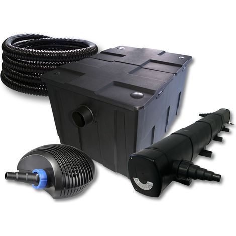 Set filtro SunSun per laghetto da 60.000 l Chiarificatore 72W Pompa ECO 40W Tubo 25m (1/5)