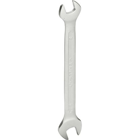 BRILLIANT TOOLS  llave de  boca  doble 8  x 9  mm BT010901 (1/4)