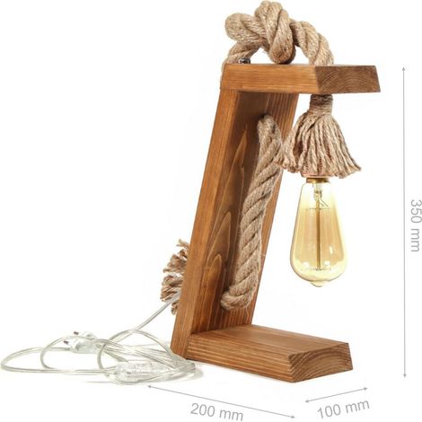 Lámpara de mesa, lámpara de noche, lámpara de salón. Lamp 1 x E 27 Max 40 W (1/5)