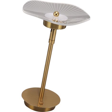 Lampe de bureau tactile à intensité variable, lampe de table rechargeable USB, veilleuse avec 3 modes de couleur, couleur cuivre. (1/5)