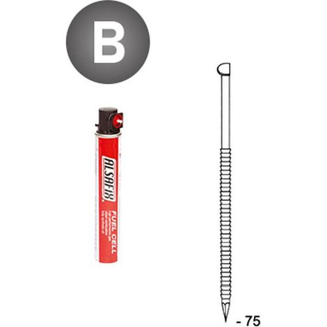 2 200 Pointes en Bandes Collées 34° (Pack) - 2.8x75 mm - D-Work (1/5)