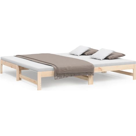 Maison Exclusive - Dormeuse Estraibile 2x(80x200) cm in Legno Massello di Pino