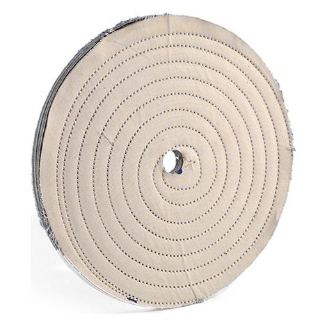 Disco cotone trapuntato 150 x 12 mm x smerigliatrice da banco Fervi dct150 (1/2)