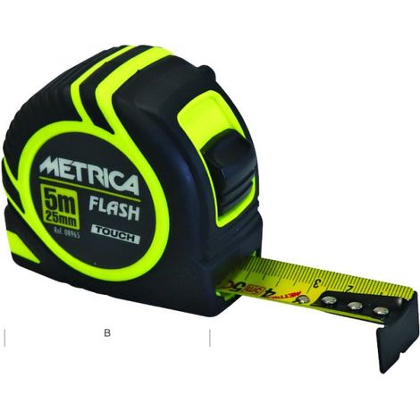 flessometro flash touch metrica mt 5x25 mm