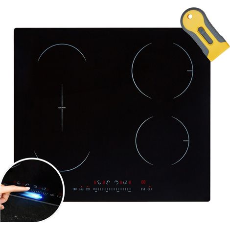AREBOS induction hob  7200 W  4 hobs with 2 flex zones  59 cm  self-sufficient  with Sensor Touch, timer, childproof lock, overheating protection, auto switch-off (1/5)