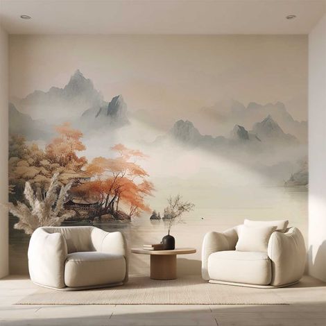 Papier peint panoramique paysage asiatique papier peint (1/5)