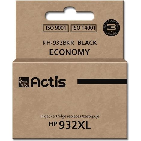 ACTIS KH-932BKR - HP 932XL Ersatz: Schwarze Pigmenttinte 30ml