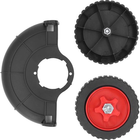 Roue de soutien pour débroussailleuse multifonctionnelle portable, roue auxiliaire en ABS avec 2 roues et châssis (1/5)