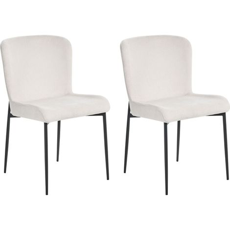Set of 2 Dining Chairs ADA Off-White (1/5)