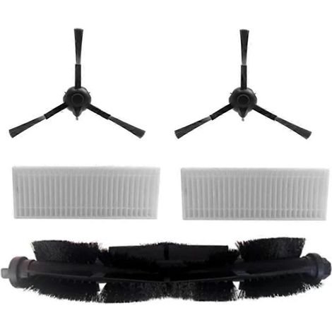 Pièces détachées pour aspirateur robot Rowenta X-Plorer 70+ RR8497 RR8497WH : brosse latérale principale et filtre HEPA (1/4)