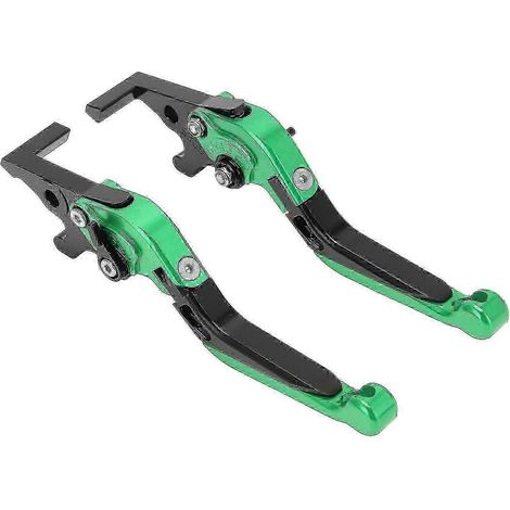 Paire de leviers de frein et d'embrayage extensibles de rechange pour moto Yamaha Xmax 250 Xmax300 Xmax400 vert E2u218( ) (1/5)