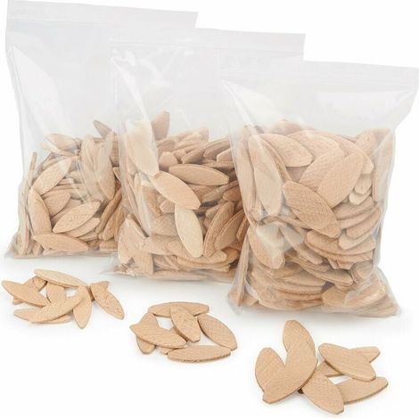 assortiment lamello d’assemblage type Lamello 10 , 100 pièces/taille lamelle bois en hêtre massif Idéal pour fraiseuse bois/fraiseuse à lamelles (1/4)