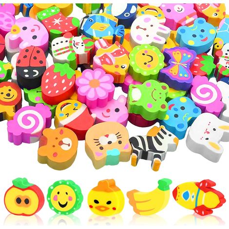 30 gomme da cancellare per bambini, con simpatici disegni di animali, gomme per matite, gomme per disegnare, set da disegno per bambini in età scolare e per stimolare la creatività. (1/5)