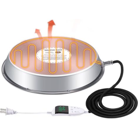 Chauffe-Abreuvoir Volaille Ø 30 cm Acier Inoxydable (1/5)