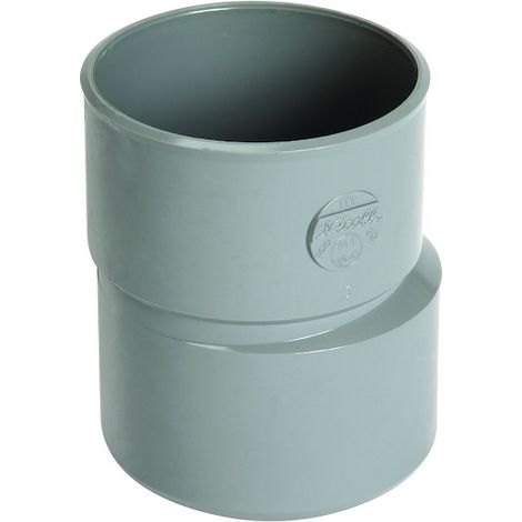 Nicoll – Réduction extérieure excentrée mâle Ø100 – femelle Ø75 – PVC lisse pour évacuation – Classement feu NF-M1